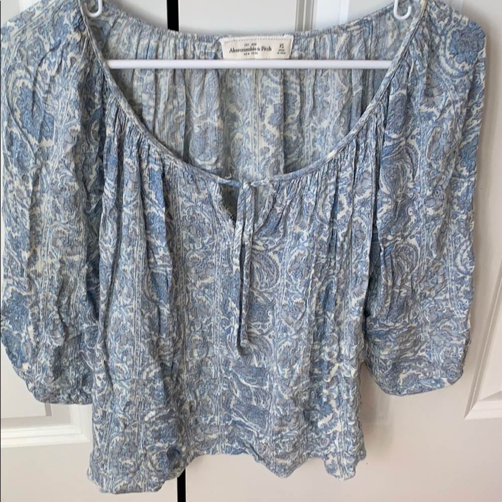 Abercrombie Floral Print Flowy Top